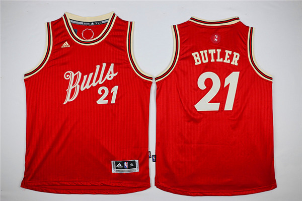 NBA Youth Chicago Bulls #21 Butler red Game Nike Jerseys